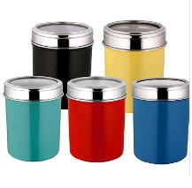Colourful Stainless Steel Canister